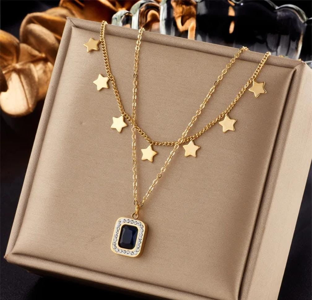 Celestia Star Layered Necklace