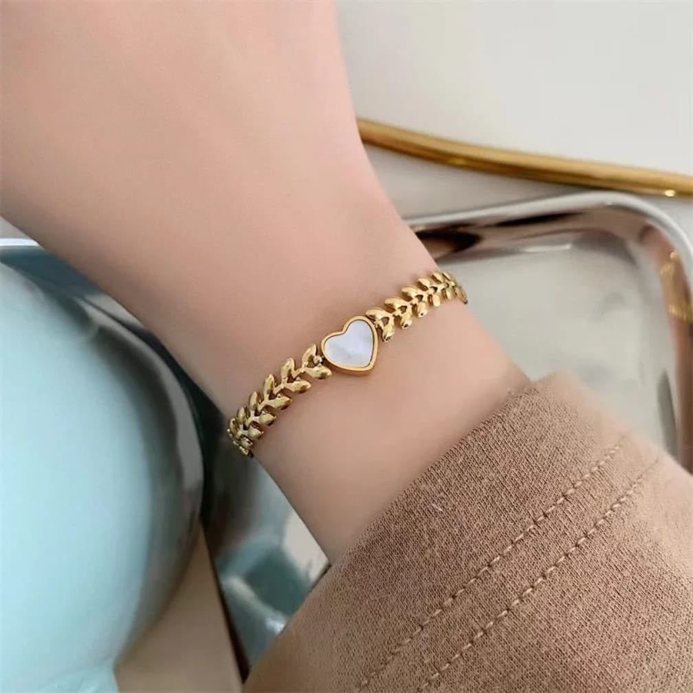 LIVIA WHEAT HEART BRACELET
