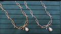 Bow Ribbon Pearl Necklace