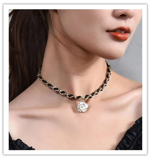 Leather Woven Chain Bracelet – Boho Leather & Chain Bracelet for Women | ZewarDaan