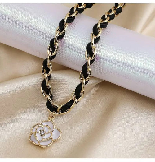 Leather Woven Chain Bracelet – Boho Leather & Chain Bracelet for Women | ZewarDaan