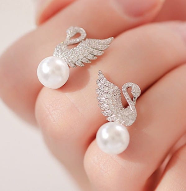 Swan Earings
