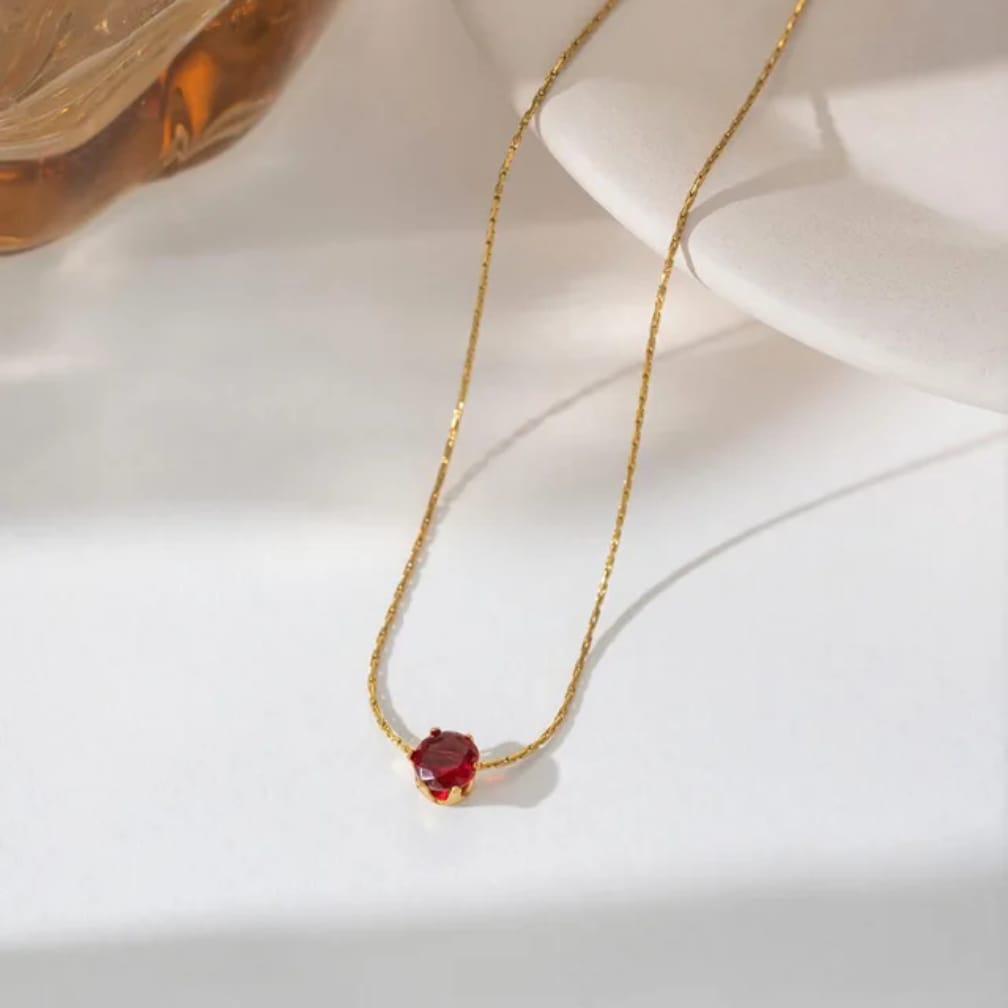 Floating Gem Necklace