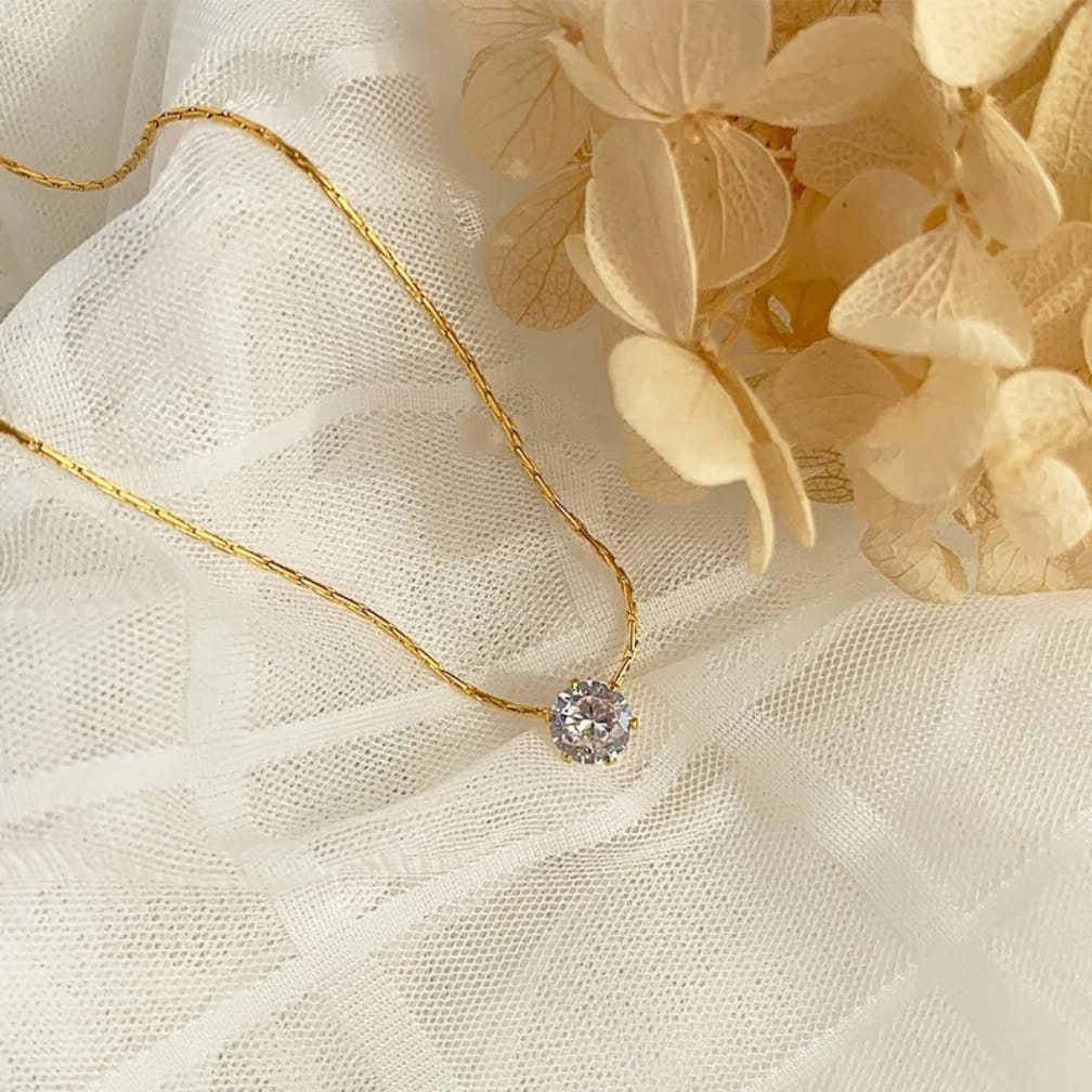 Floating Gem Necklace