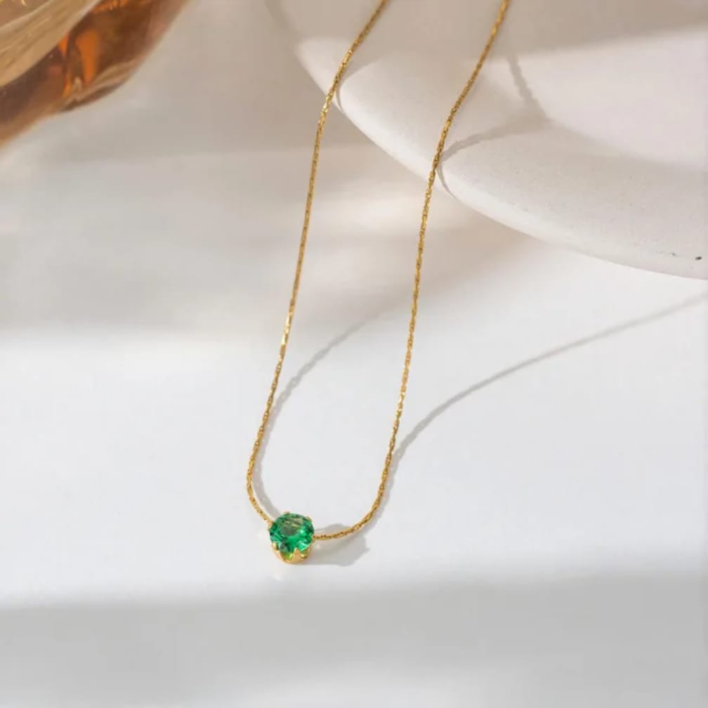 Floating Gem Necklace
