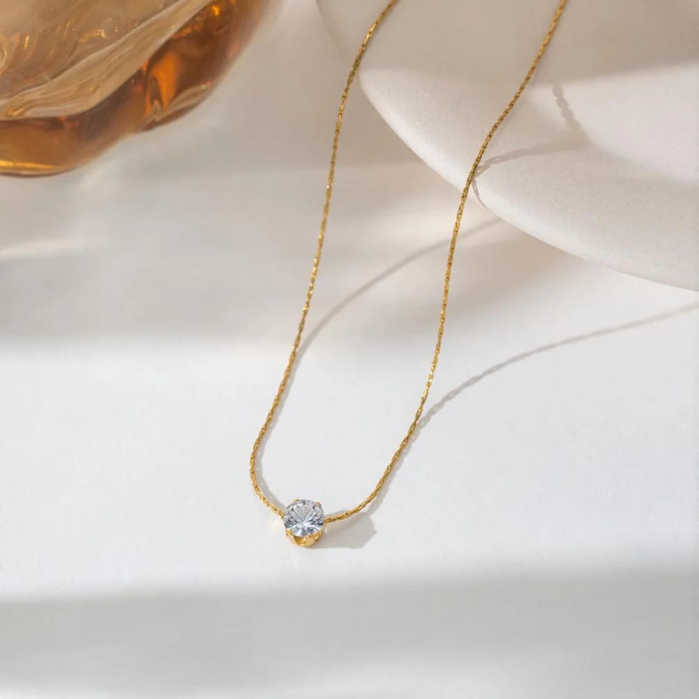 Floating Gem Necklace