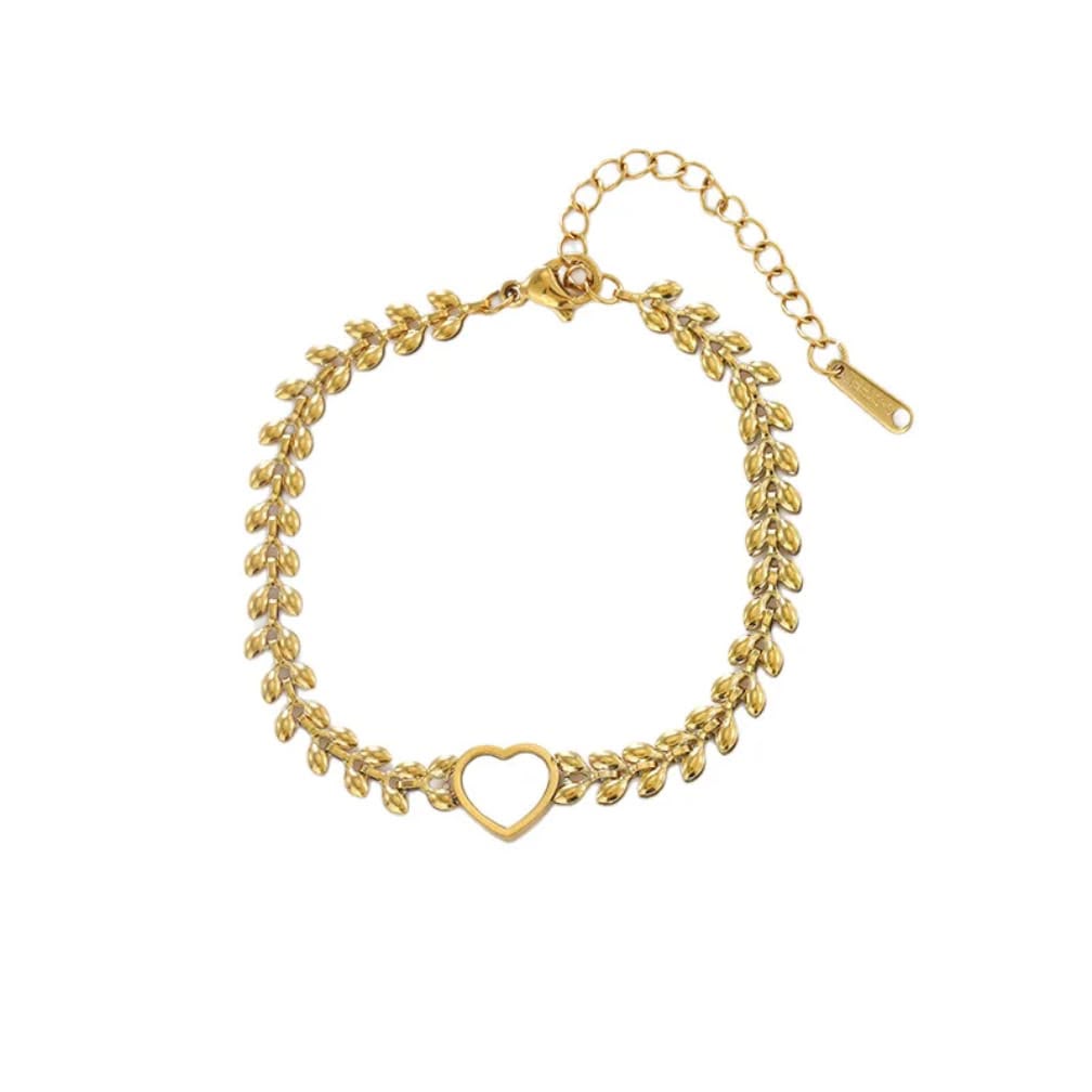 LIVIA WHEAT HEART BRACELET